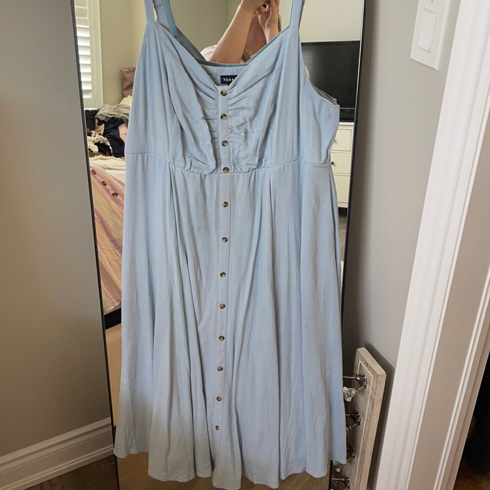 Blue MIDI Dress